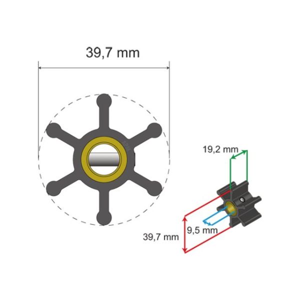 Premium Impeller kit no. 06-01-003