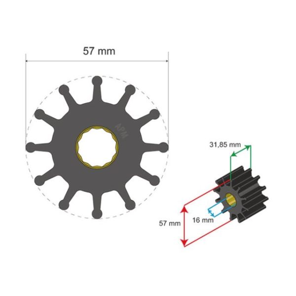 Premium Impeller kit no. 06-01-037