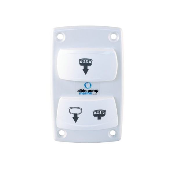 Silent electric switch panel with rocker switch