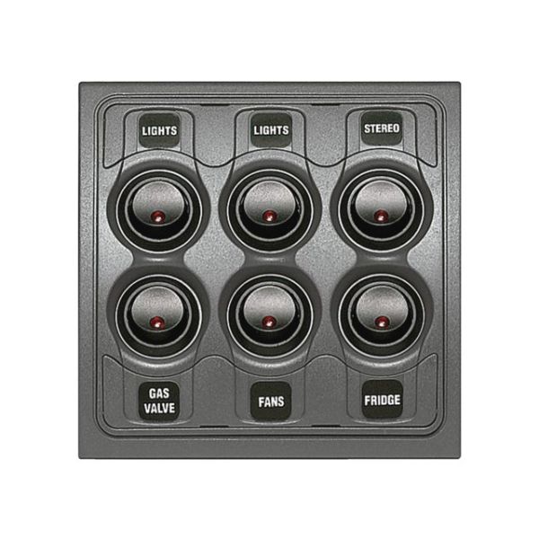 Schakelpaneel Contour 1000 6 schakelaars