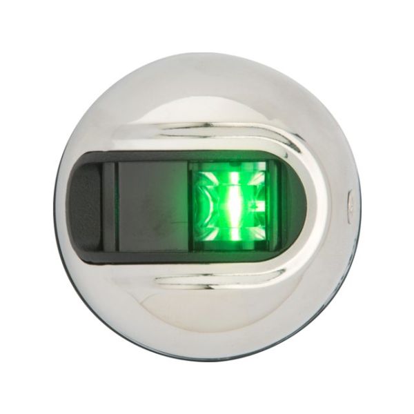 Steuerbordlicht LED Lightarmor vertikal rund Edelstahl