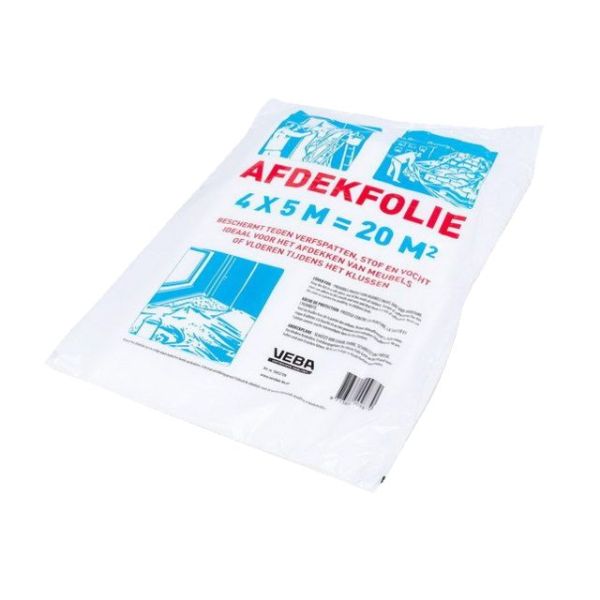 Transparente Abdeckfolie 4x5m