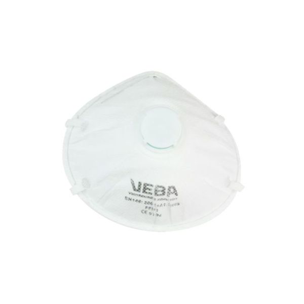 FFP1 Mund-Nasen-Maske mit Ventil (3 Stück)