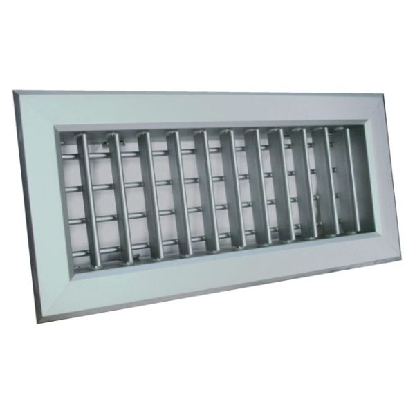 Uitblaas luchtrooster aluminium 200x100mm