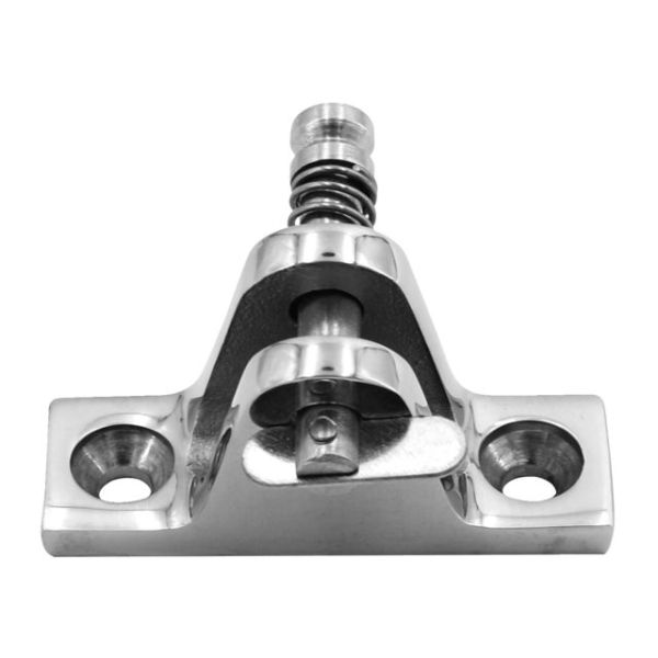 Pipe hood fitting stainless steel cover plate 90° with drop nose pin