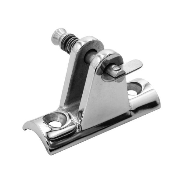 Pipe hood fitting stainless steel cover plate hollow 90° with drop nose pin