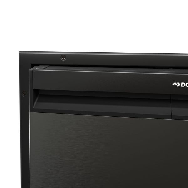 Universeel inbouwframe zwart rvs NRX80